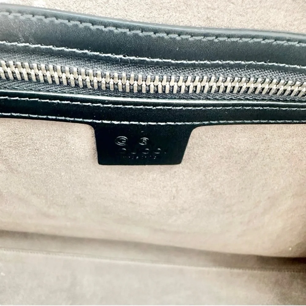 NWT Full Set Gucci GG Supreme Leather Trim X-Large Travel Duffel Bag Beige/Black